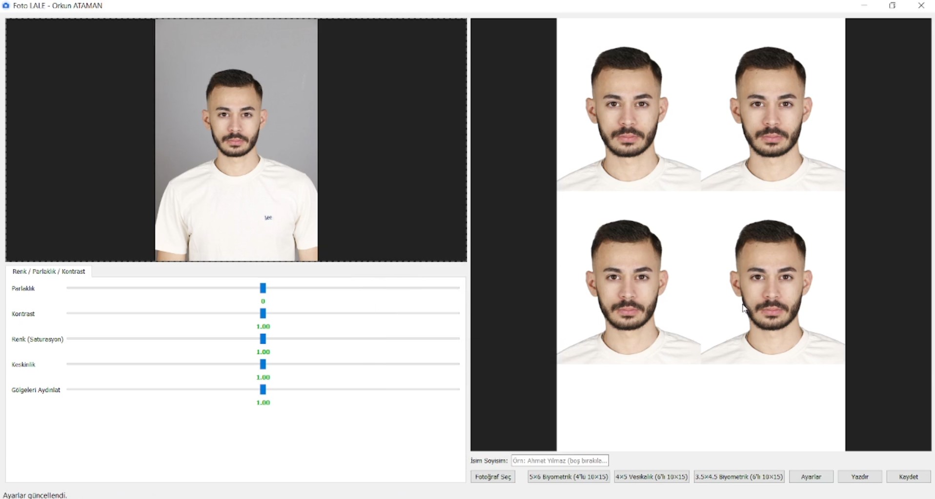 Otomatik Vesikalık Oluşturucu
