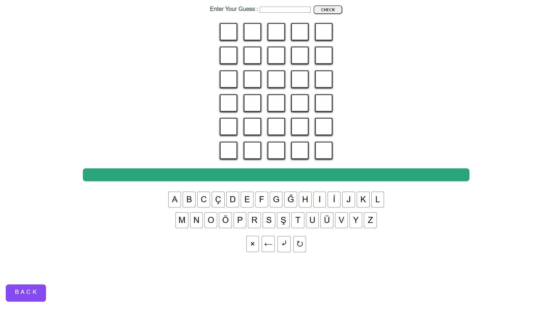WORDLE OYUNU KLON
